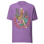 Keepin' It Cool Beach Skeleton - Unisex T-Shirt - Purple