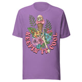 Keepin' It Cool Beach Skeleton - Unisex T-Shirt - Purple