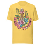 Keepin' It Cool Beach Skeleton - Unisex T-Shirt - Yellow
