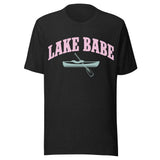 Lake Babe Pastel - Unisex T-Shirt - Black