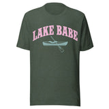 Lake Babe Pastel - Unisex T-Shirt - Forest Green