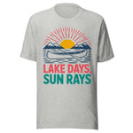 Lake Days and Sun Rays - Unisex T-Shirt - Athletic Gray