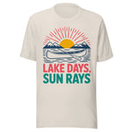 Lake Days and Sun Rays - Unisex T-Shirt - Dust White