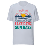 Lake Days and Sun Rays - Unisex T-Shirt - Light Blue