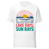 Lake Days and Sun Rays - Unisex T-Shirt - White