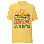 Lake Days and Sun Rays - Unisex T-Shirt - Yellow