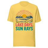 Lake Days and Sun Rays - Unisex T-Shirt - Yellow