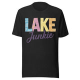 Lake Junkie Colorful - Unisex T-Shirt - Black
