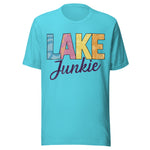 Lake Junkie Colorful - Unisex T-Shirt - Turquoise Blue