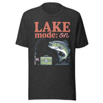 Lake Mode: On - Unisex T-Shirt - Dark Gray