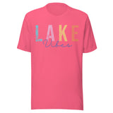 Lake Vibes - Unisex T-Shirt - Charity Pink