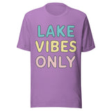 Lake Vibes Only - Unisex T-Shirt - Heather Team Purple