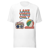 Lake Vibes Only Retro - Unisex T-Shirt - White