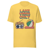 Lake Vibes Only Retro - Unisex T-Shirt - Yellow