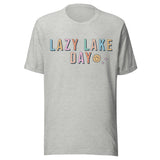 Lazy Lake Day - Unisex T-Shirt - Athletic Gray