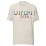 Lazy Lake Day - Unisex T-Shirt - Dust White