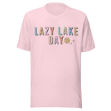 Lazy Lake Day - Unisex T-Shirt - Soft Pink