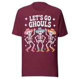 Let's Go Ghouls - Unisex Halloween T-Shirt - Maroon