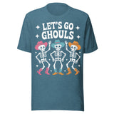 Let's Go Ghouls - Unisex Halloween T-Shirt - Teal Blue