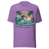 Life Is A Beach Find Your Wave - Unisex T-Shirt - Purple
