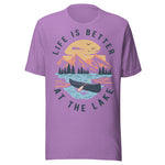 Life Is Better At The Lake - Unisex T-Shirt - Team Purple