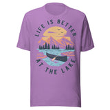 Life Is Better At The Lake - Unisex T-Shirt - Team Purple