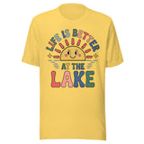 Life Is Better At The Lake Colorful - Unisex T-Shirt - Yellow