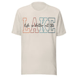 Life Is Better At The Lake Girly - Unisex T-Shirt - Dust White