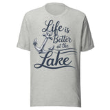 Life Is Better At The Lake Nautical - Unisex T-Shirt - Athletic Gray
