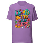Life Is Better In Flip Flops - Unisex T-Shirt - Purple