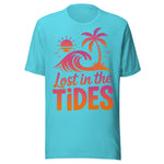 Lost In The Tides - Unisex T-Shirt - Turquoise Blue