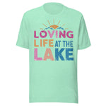 Loving Life At The Lake Colorful - Unisex T-Shirt - Mint Green