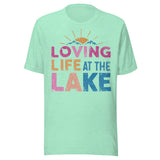 Loving Life At The Lake Colorful - Unisex T-Shirt - Mint Green