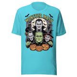 Monster Mash - Unisex Halloween T-Shirt - Turquoise Blue