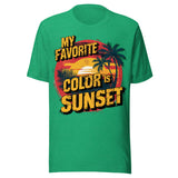 My Favorite Color Is Sunset - Unisex T-Shirt - Green