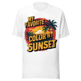 My Favorite Color Is Sunset - Unisex T-Shirt - White