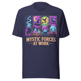 Mystic Forces At Work - Unisex Halloween T-Shirt - Navy Blue