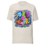Neon Horror Movie Villains - Unisex Halloween T-Shirt - Dust White