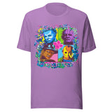 Neon Horror Movie Villains - Unisex Halloween T-Shirt - Heather Team Purple