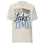 On Lake Time - Unisex T-Shirt - Dust White