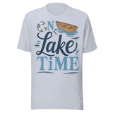 On Lake Time - Unisex T-Shirt - Light Blue