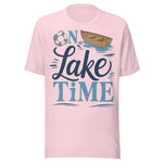 On Lake Time - Unisex T-Shirt - Soft Pink
