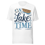 On Lake Time - Unisex T-Shirt - White