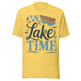 On Lake Time - Unisex T-Shirt - Yellow