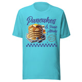 Pancakes And Panic Attacks - Unisex T-Shirt - Turquoise Blue