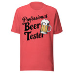 Professional Beer Tester - Unisex T-Shirt -Red