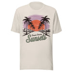 Retro Forever Chasing Sunsets - Unisex T-Shirt - Dust White