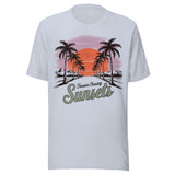 Retro Forever Chasing Sunsets - Unisex T-Shirt - Light Blue