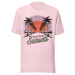 Retro Forever Chasing Sunsets - Unisex T-Shirt - Soft Pink