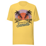 Retro Forever Chasing Sunsets - Unisex T-Shirt - Yellow
